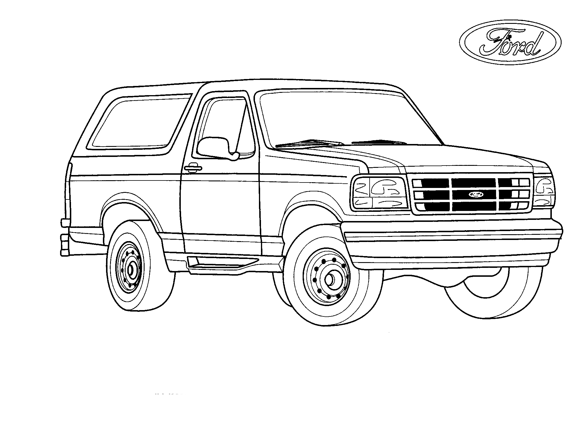 Раскраска Ford f150