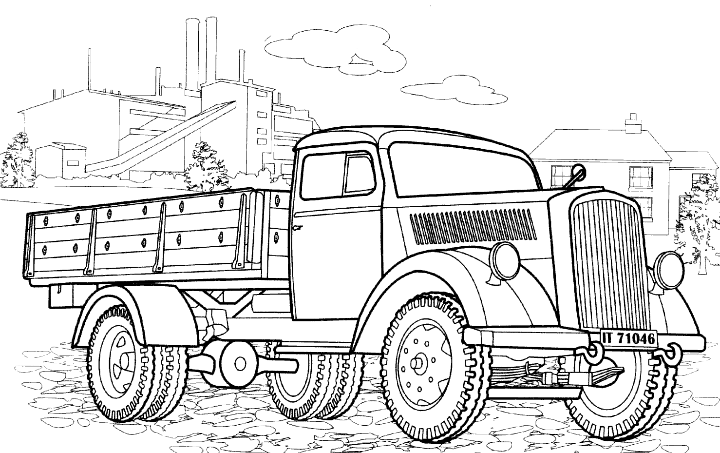 Раскраска - Opel Blitz S3