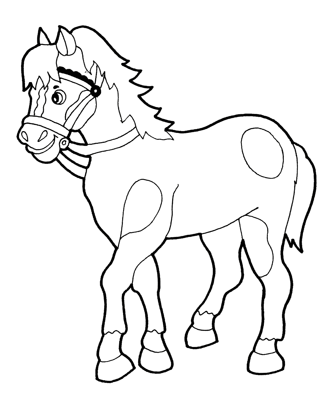 Horse | Coloring book for children: 59 coloring pages