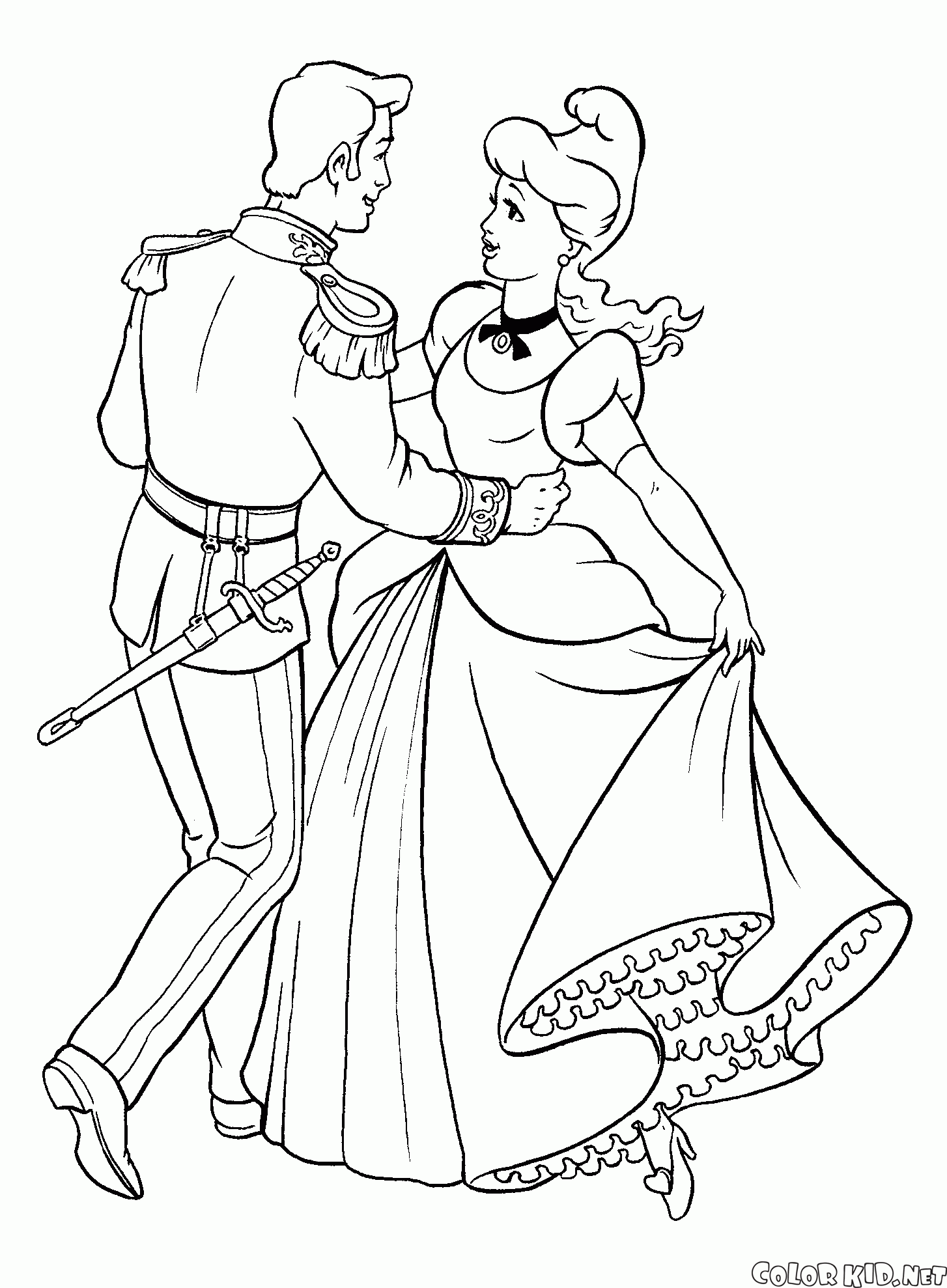 Золушка и Принц на танце