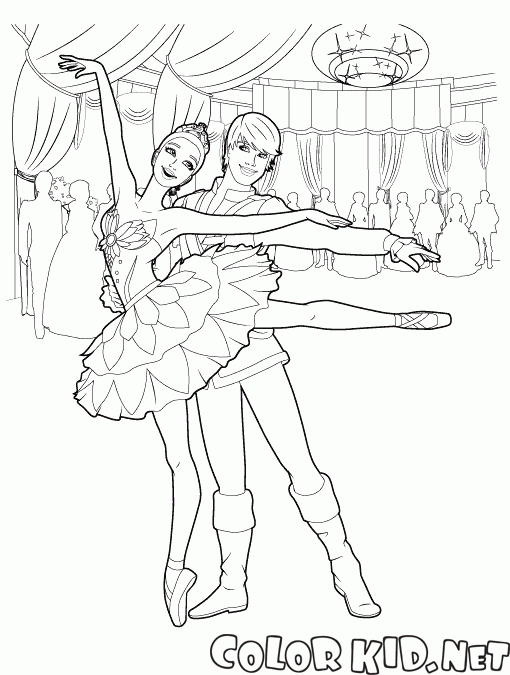 Балерина с партнером