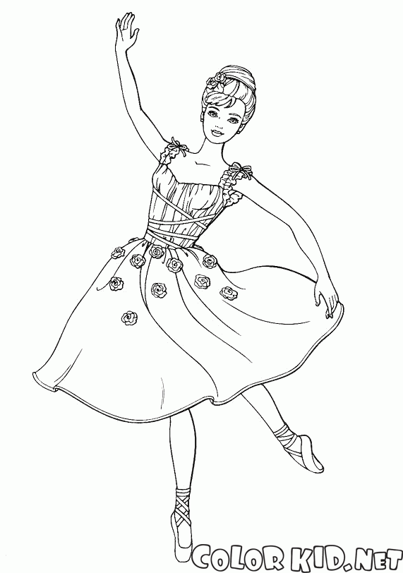 Балерина  в скромном наряде