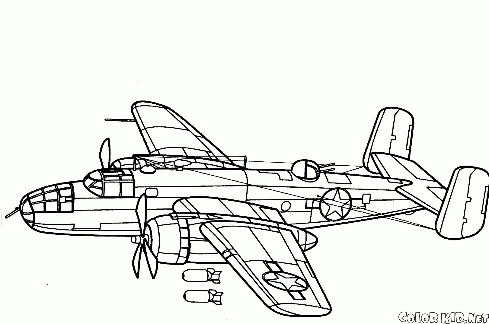 Бомбардировщик Норт Америкен B-25D Митчелл