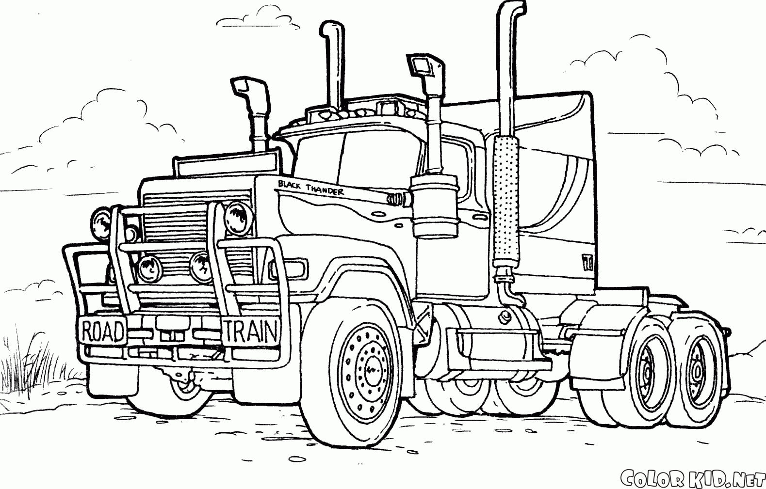 Крупный грузовик