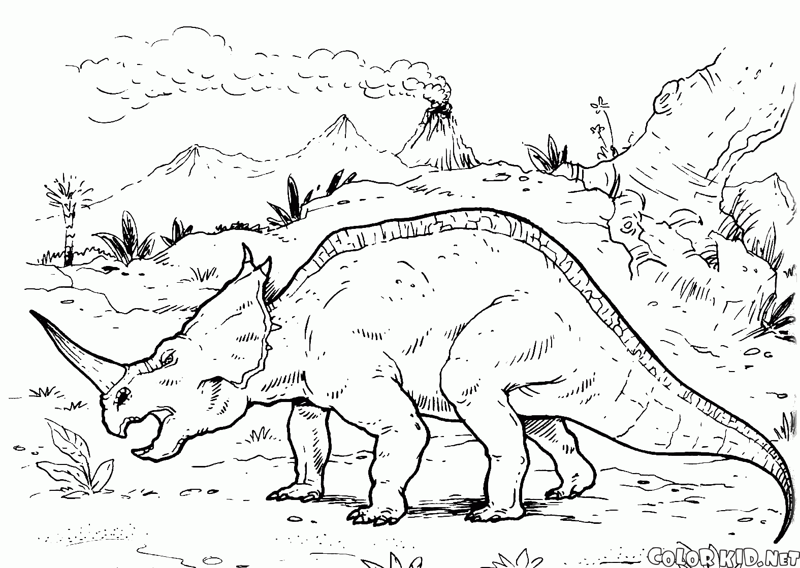 Центрозавр путешествует по земле