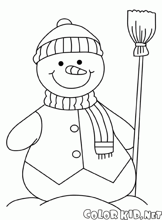 Новогодняя раскраска с наклейками «Снеговик», 14,8 х 21 см, 16 стр.