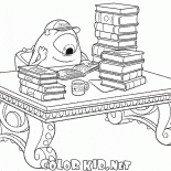 Майк в библиотеке