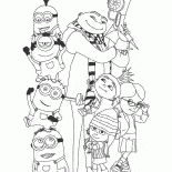 Грю, миньоны и девочки