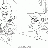 Смурфики на улице