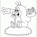 Веселый маленький крот