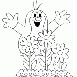 Крот и цветы