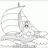 Крот на кораблике