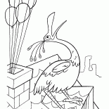 Птица на крыше