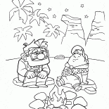 Костер в ночи