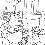 Шрек, кот и осел