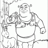 Шрек выпивает зелье