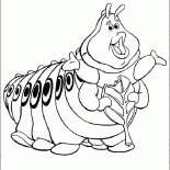 Крупная гусеница