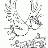 Пеликан и рыбки