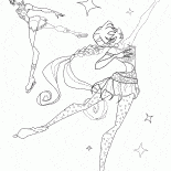 Текна и Стелла на льду