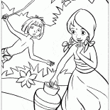 Маугли и девочка