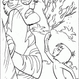 Маугли с огнем