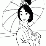 Мулан укрылась от солнца