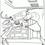 Олень даёт фрукт