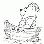 Винни в лодочке