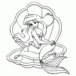 Русалочка в раковине