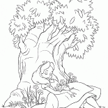 Алиса заснула под деревом