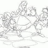 Заяц, Алиса и Болванчик