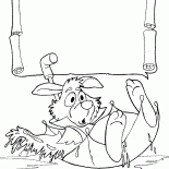 Белый Кролик плавает