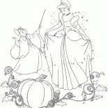 Фея-крестная и Золушка 