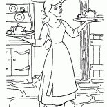 Золушка разносит завтрак