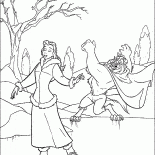 Чудовище и Белль на коньках