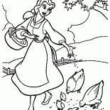 Белль репетирует