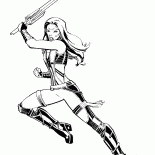 Гамора в бою