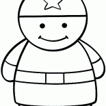 Солдат в каске