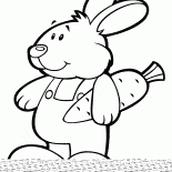 Кролик с морковкой