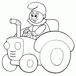 Игрушечный трактор