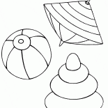 Волчок, мяч и юла