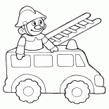 Игрушечная пожарная машина