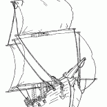 Парусный корабль пиратов