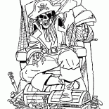 Скелет пирата