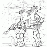 Большой военный робот