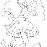 Эльф на грибе