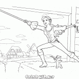 Барби фехтует 