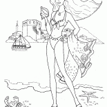 Девочка на пляже