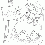 Прекрасная художница