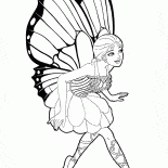 Фея-бабочка танцует